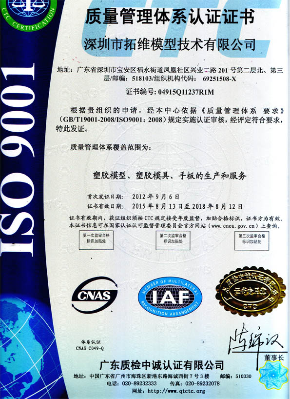 ISO9001質量認證